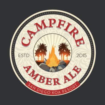 Logo Design: KOA Campfire Amber Ale